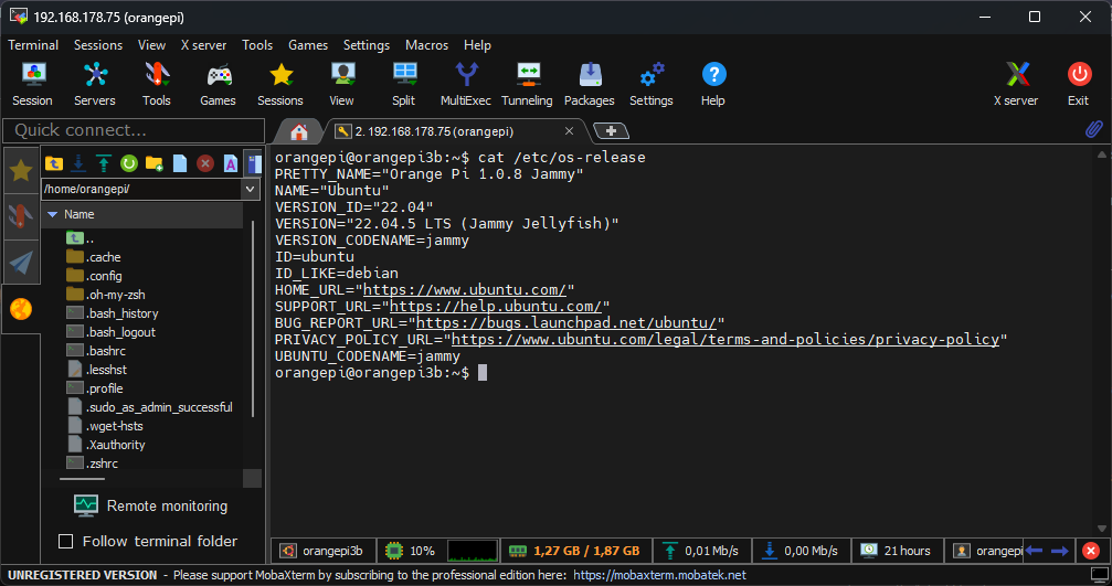Orange Pi 3B System Specifications